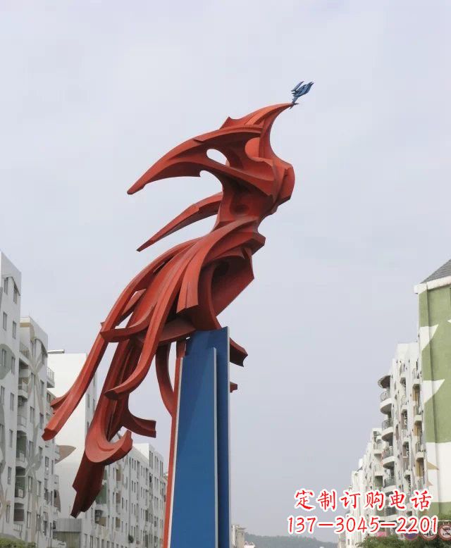 达州凤凰雕塑传承古老文化的艺术精品