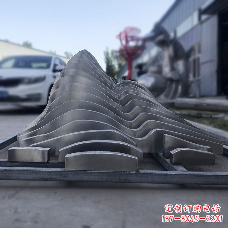 达州不锈钢假山雕塑精致耐用的艺术品