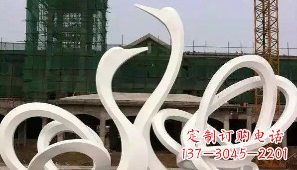 达州不锈钢天鹅雕塑给人以美丽的感受