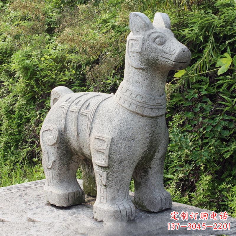 达州精美的生肖狗石雕摆件