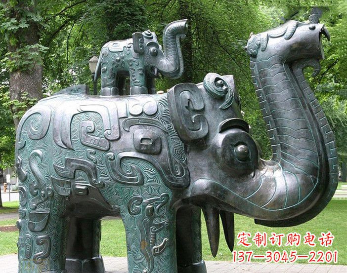 达州大象雕塑象征伟大气派