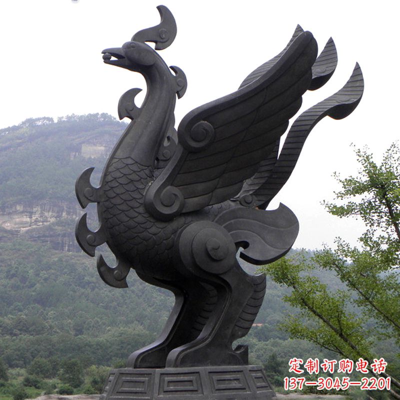 达州凤凰铜雕传承古神兽之美