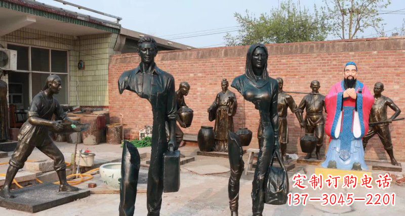 达州铜雕男人的力量