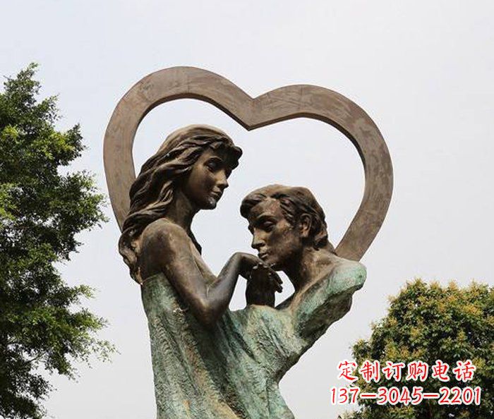 达州浪漫爱情,永恒铜雕
