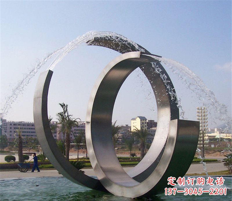 达州精美的不锈钢喷泉雕塑