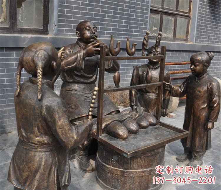 达州糖人雕塑——街边温馨的小情调