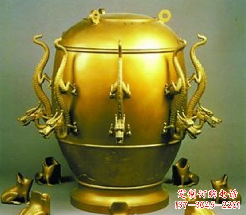 达州纯铜古天文仪器地动仪雕塑