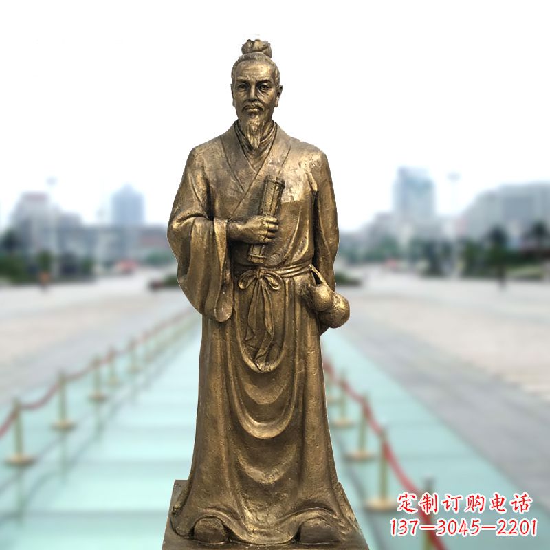 达州铜雕艺术张仲景的精神实践