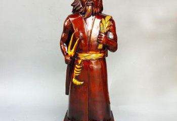 达州神农氏铜像传承炎帝文化的艺术之作