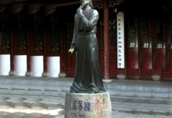 达州白居易铜雕像向著名诗人致敬