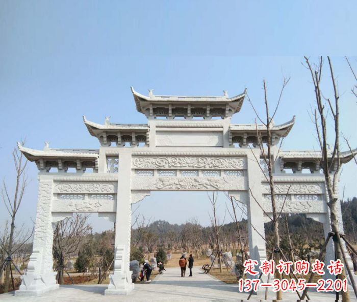 达州“村口三门石雕牌楼”——悠久历史的见证