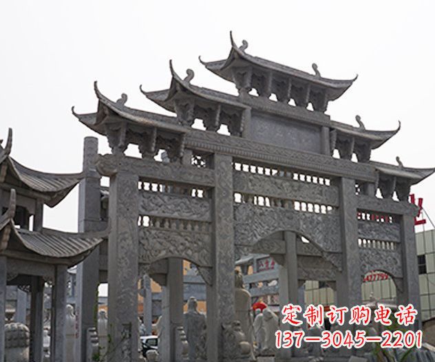 达州牌坊石雕传承传统文化的艺术精品