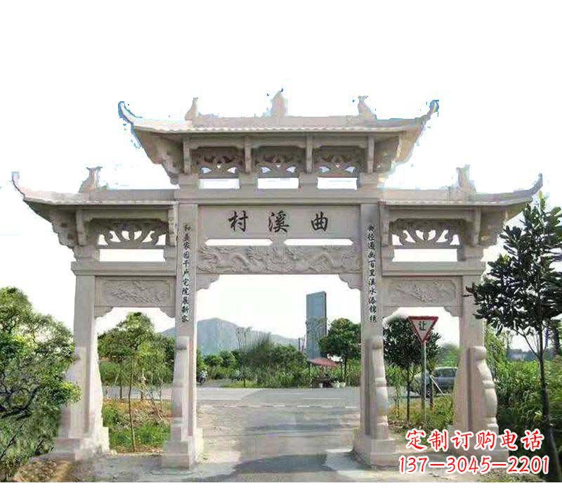 达州精美牌坊雕塑——村庄的艺术瑰宝