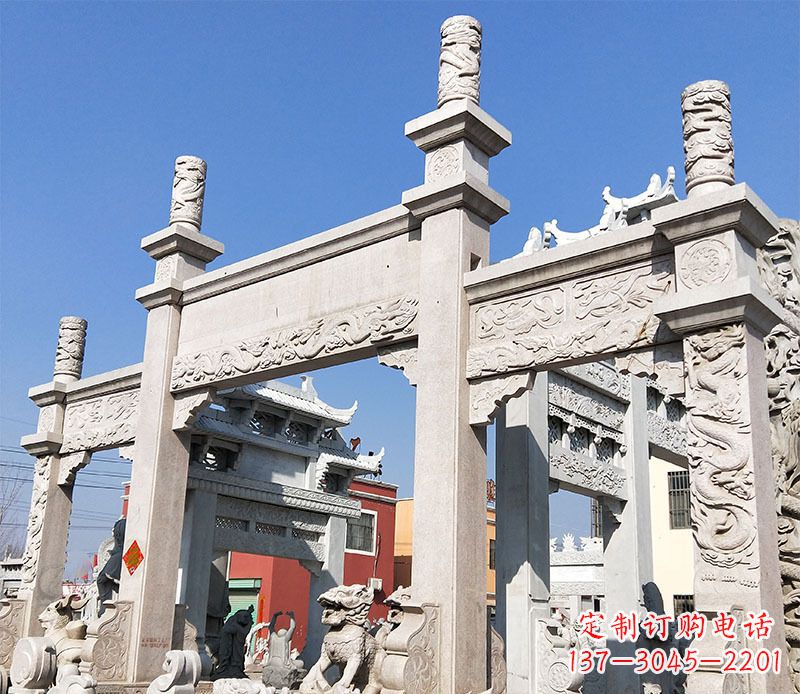 达州村庄牌坊石雕——记录着悠久历史的传承