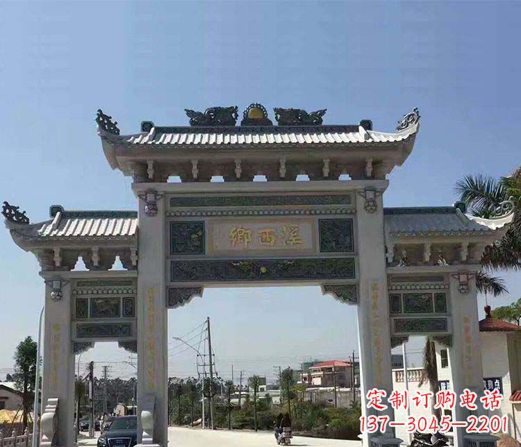 达州石牌坊雕塑——缅怀深厚的历史情谊