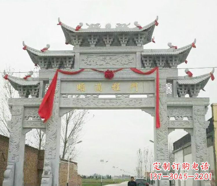 达州牌坊雕塑纪念历史，传承文化