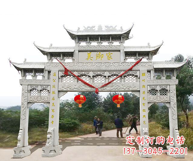 达州牌坊雕塑珍贵的传统文化