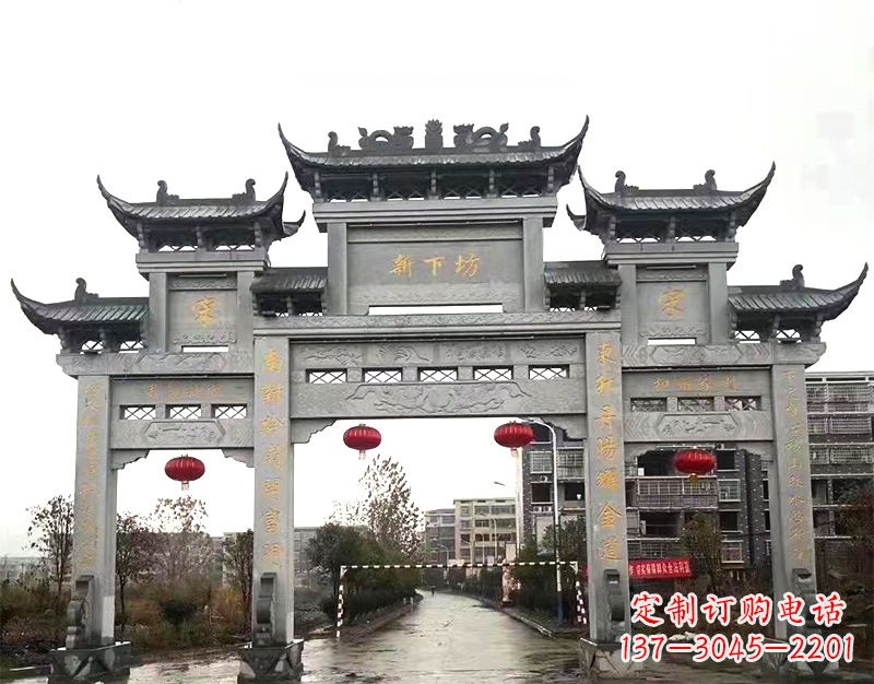 达州村庄石牌坊雕刻传统工艺的精美瑰宝