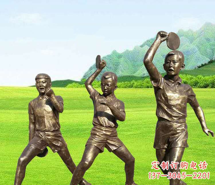 达州乒乓球雕塑激发运动热情