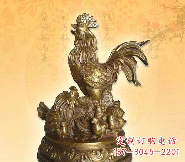 达州传统的公鸡雕塑