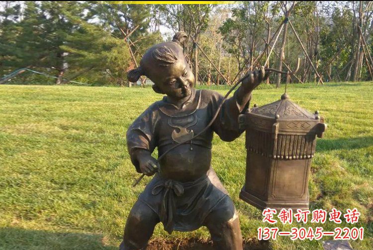 达州灯笼雕塑点亮公园的精彩