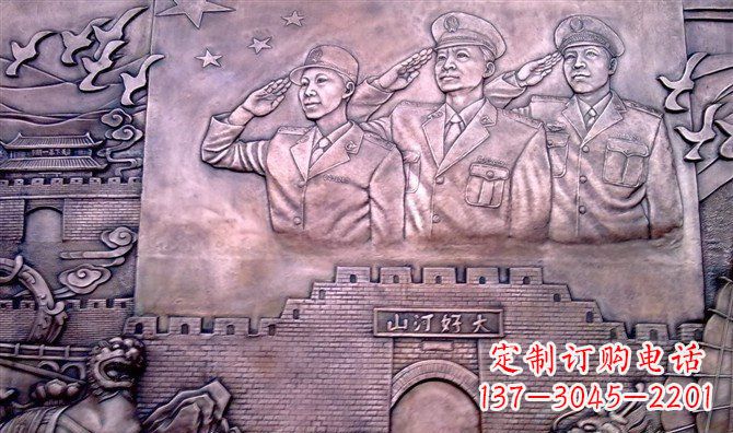 达州献礼铜军人雕塑——赞美大好河山