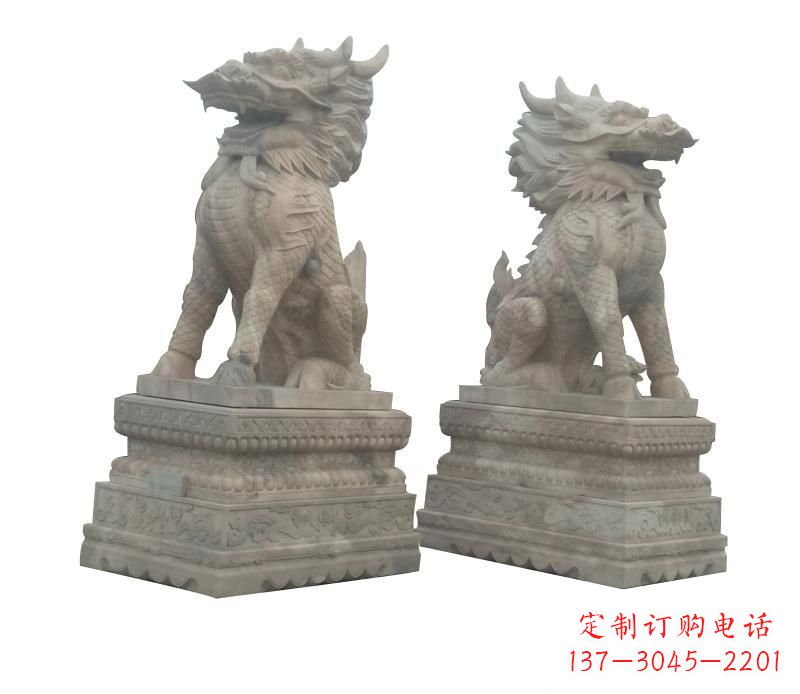 达州大理石麒麟神秘之门的守护者