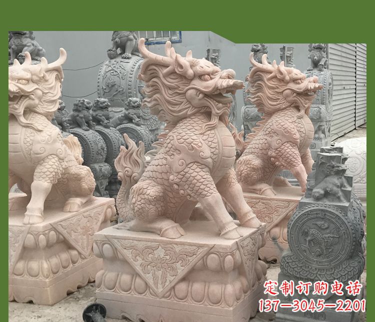达州大理石踩球麒麟——传承古代神话的雕塑