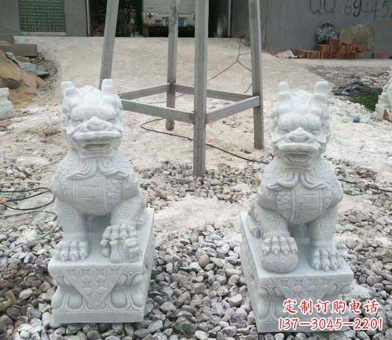 达州麒麟门口镇宅招财石雕