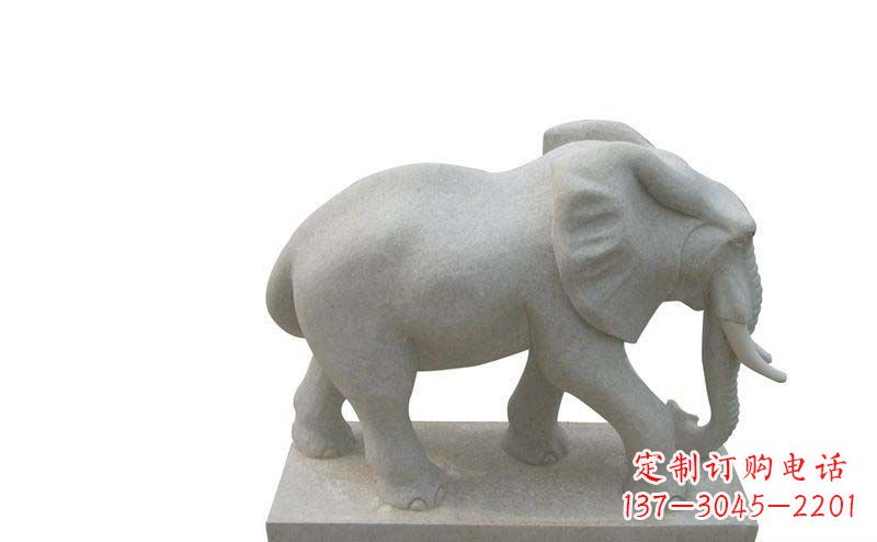 达州大象雕塑大理石大象公园的精美艺术