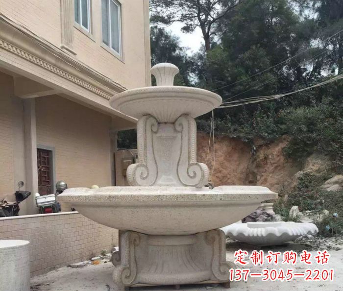 达州大理石大型喷泉雕塑精致美观又富有艺术气息