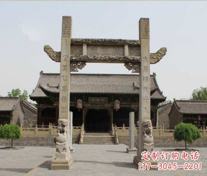 达州大理石牌楼雕塑——艺术精粹