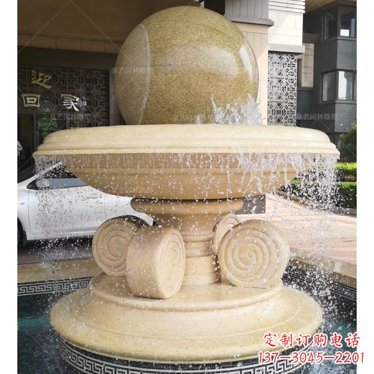 达州大理石风水球雕塑传承古老文化的象征