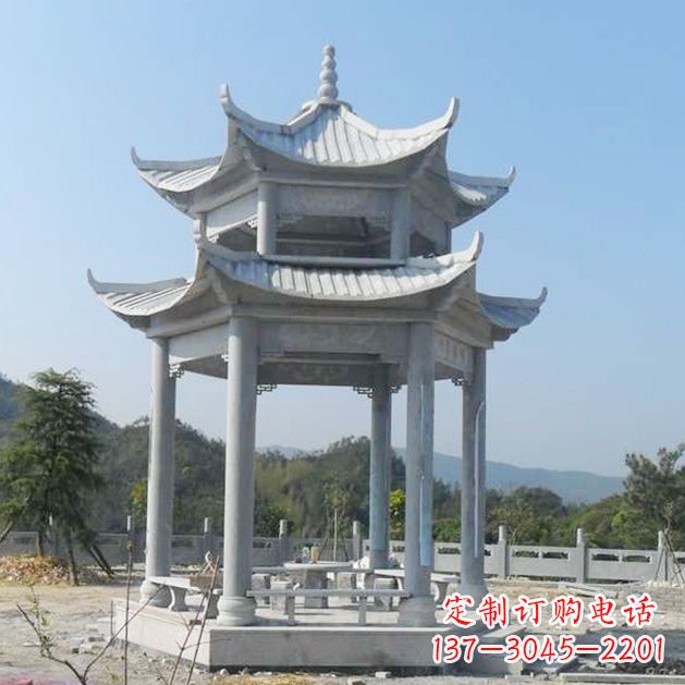 达州高雅大理石凉亭雕塑