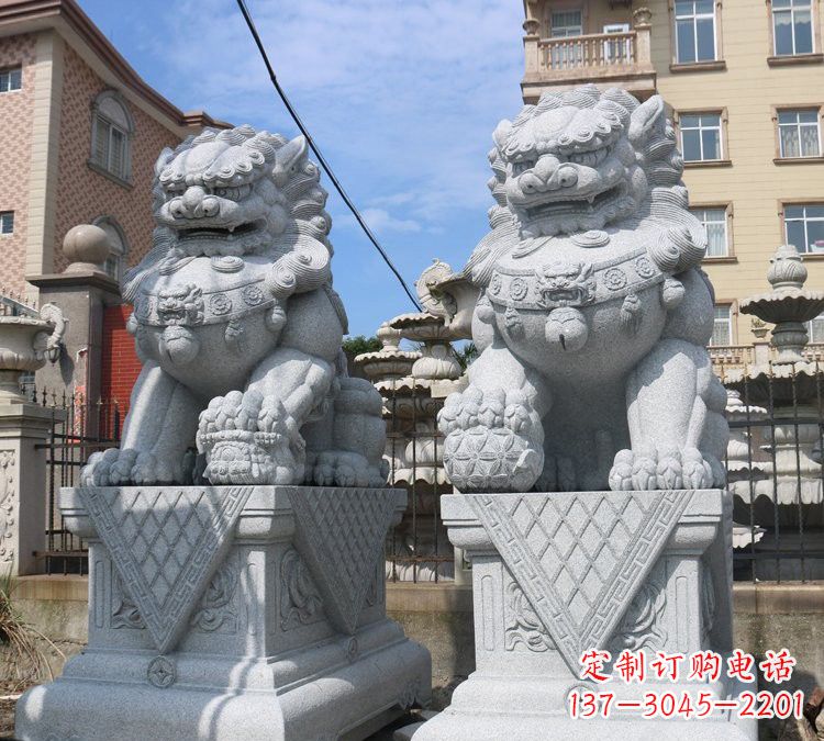 达州大理石狮子雕塑,助您拥有完美的家居装饰