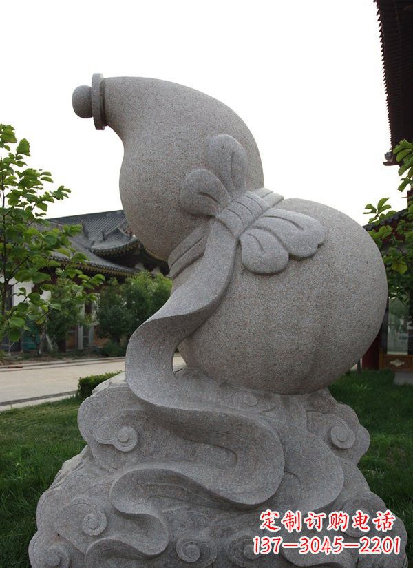 达州中领雕塑大理石葫芦雕塑构筑完美建筑
