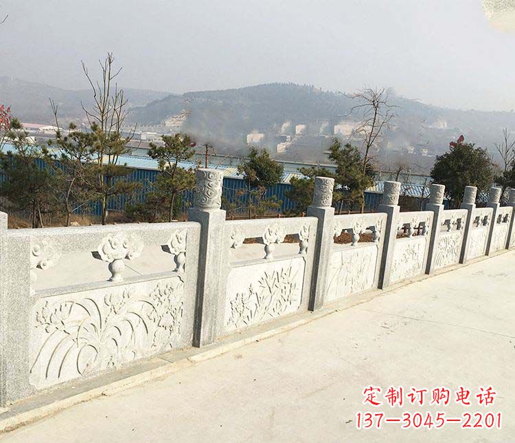 达州大理石护城河栏板石雕