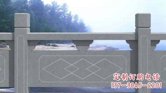 达州大理石护城河栏板石雕 (2)