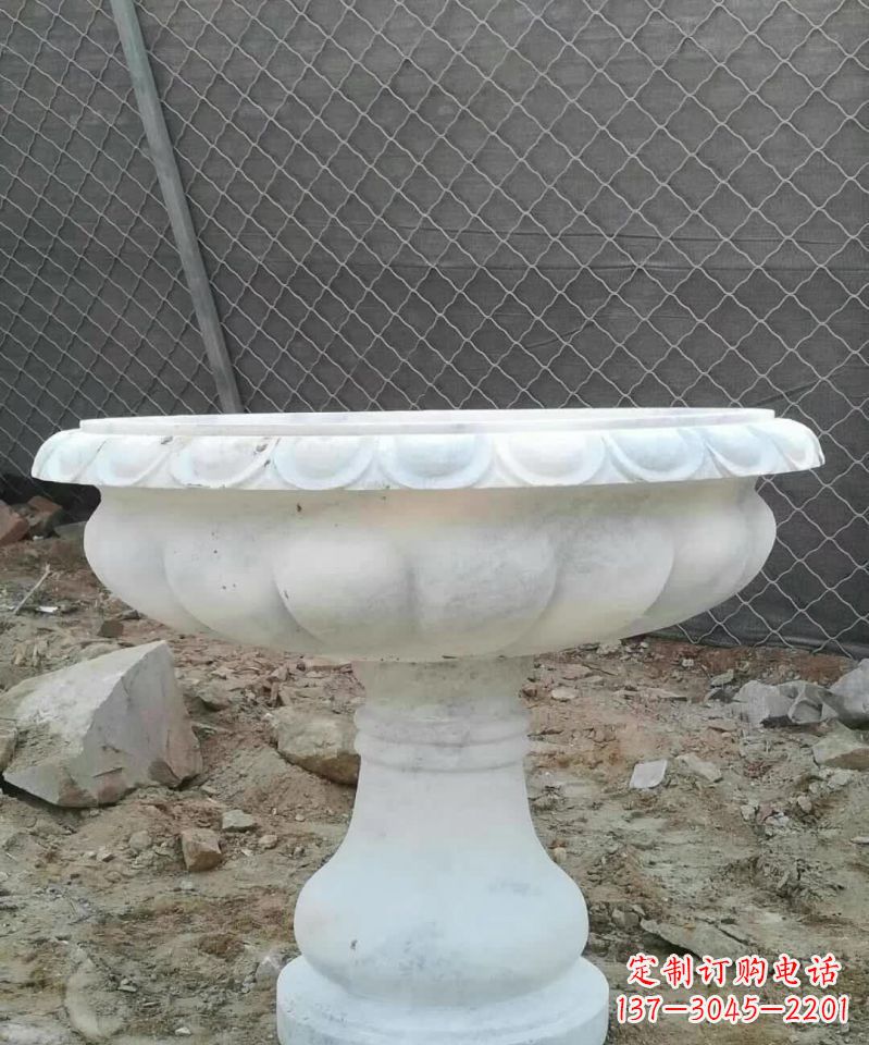 达州大理石花盆雕塑