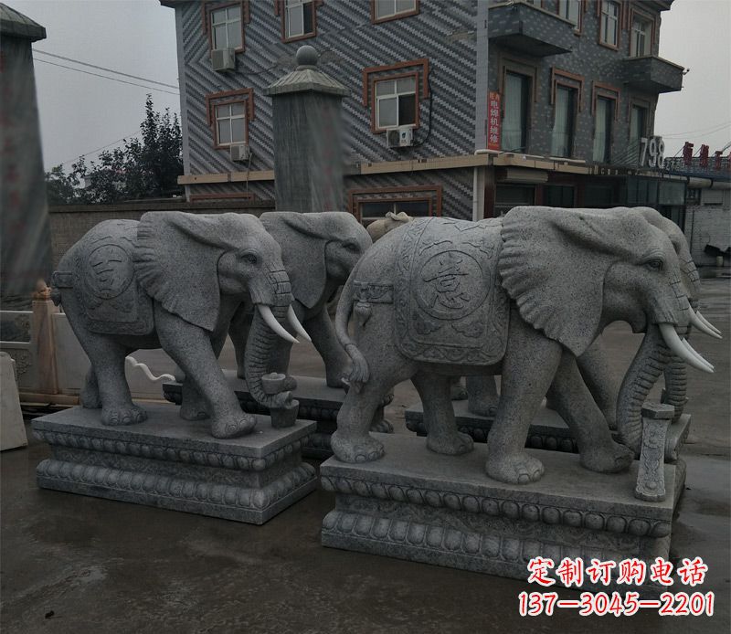 达州唯美雕刻大象雕塑