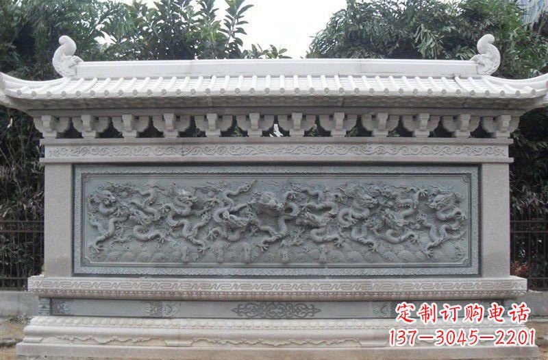 达州大理石九龙壁雕塑