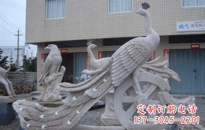 达州大理石孔雀石雕塑