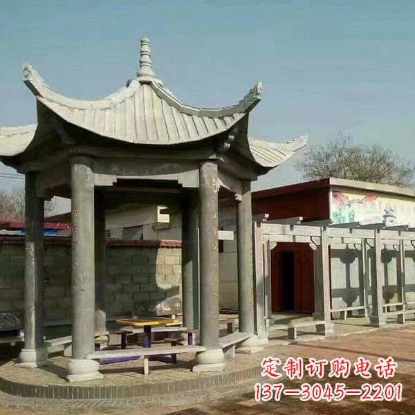 达州大理石凉亭庭院亭子