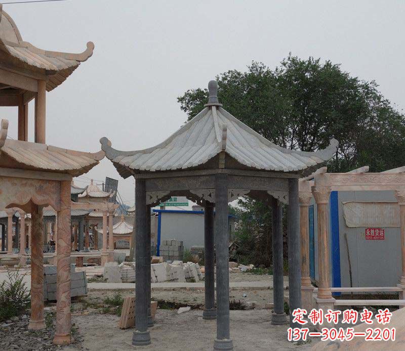达州大理石凉亭精美石雕