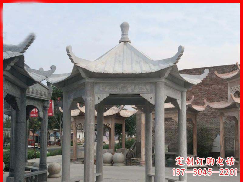 达州大理石凉亭石雕