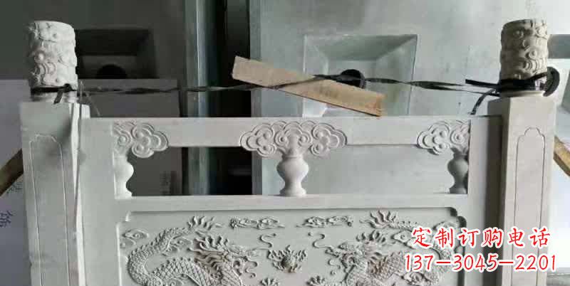 达州大理石龙浮雕栏板雕塑