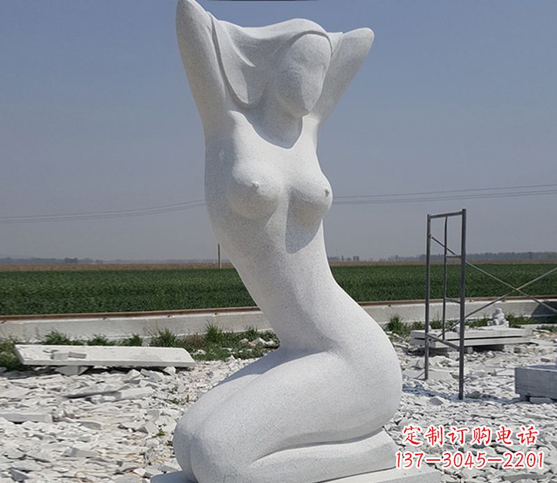 达州优雅大理石美女雕塑