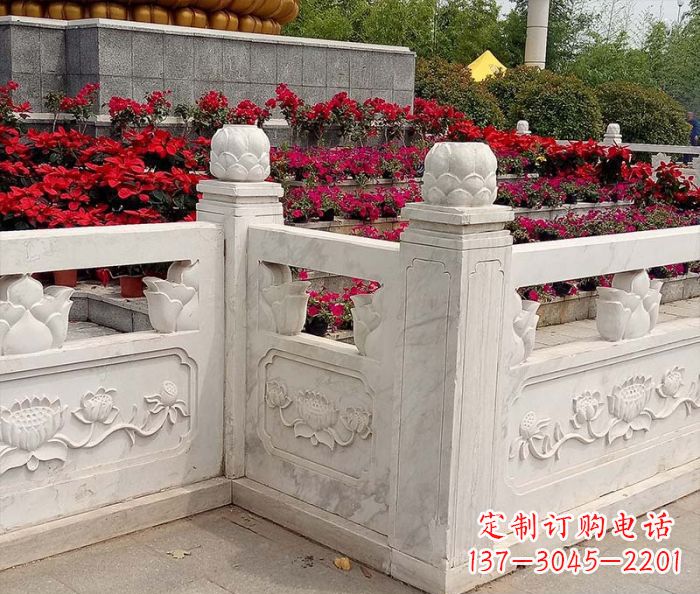 达州精美大理石旅游景区石雕栏板