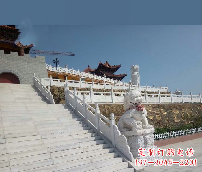 达州大理石旅游景区石雕栏板 (2)