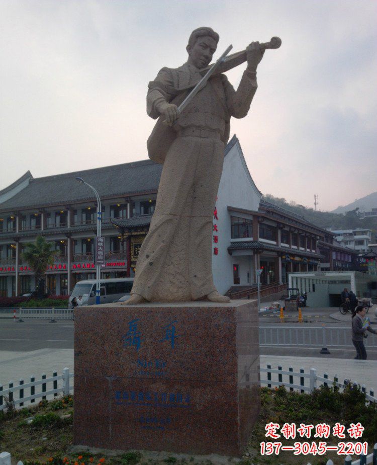 达州精美古典聂耳雕塑